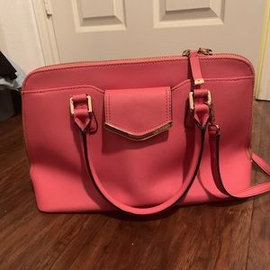 Coral pink Calvin Klein purse